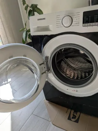 Lavadora Samsung 8kg Blanca y Negra