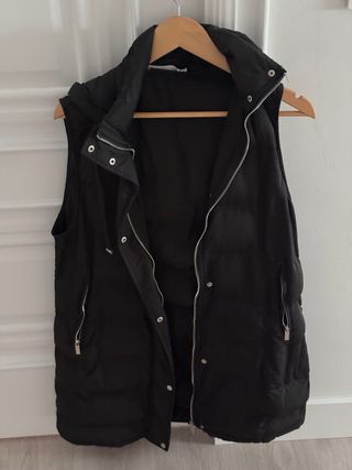Chaleco acolchado negro talla única