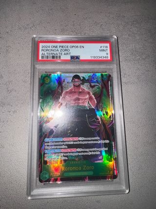 Carta One Piece Roronoa Zoro OP06 Alternate Art
