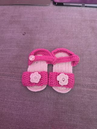 Scarpine uncinetto misura 9cm×4cm