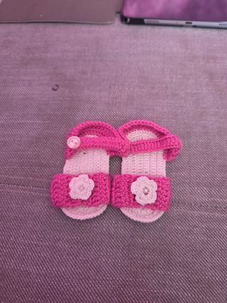 Scarpine uncinetto misura 9cm×4cm