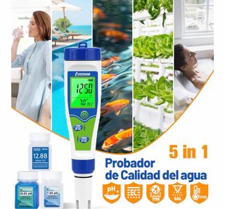 Medidor de Calidad de Agua pH/Salinidad/EC