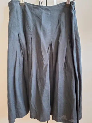 Falda tablas de lino Scapa Talla M Negra