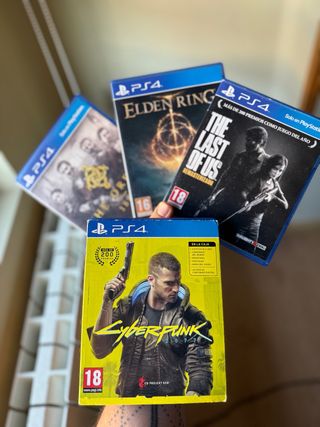 Pack Juegos PS4: Cyberpunk ED.L., Elden Ring, TLOU