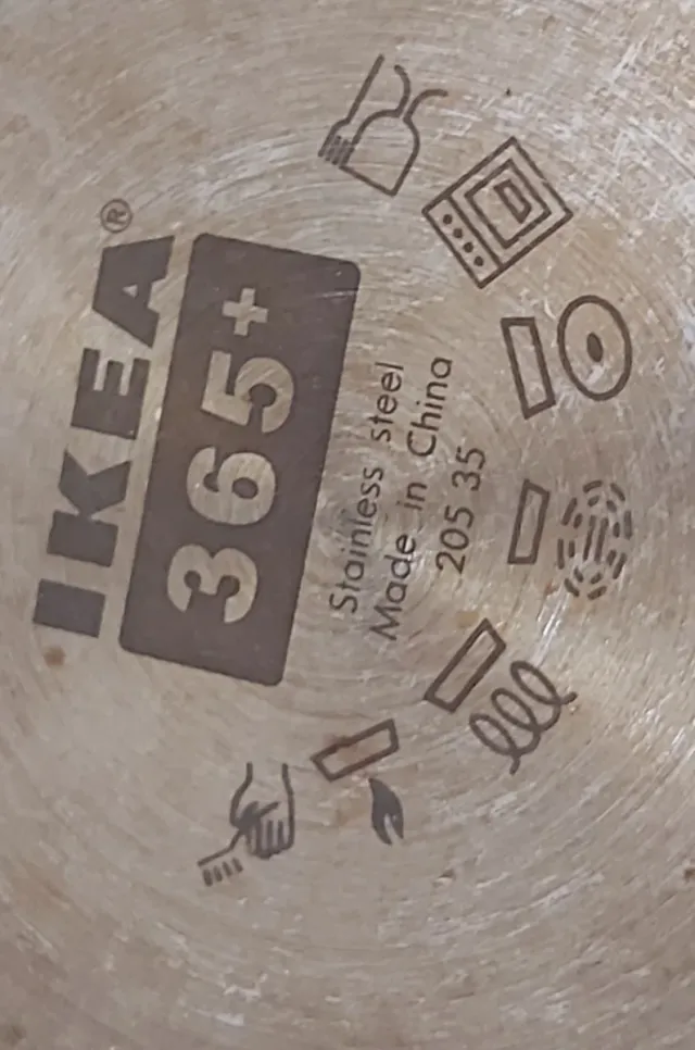 Wok Ikea 28 cm. Acero inoxidable.