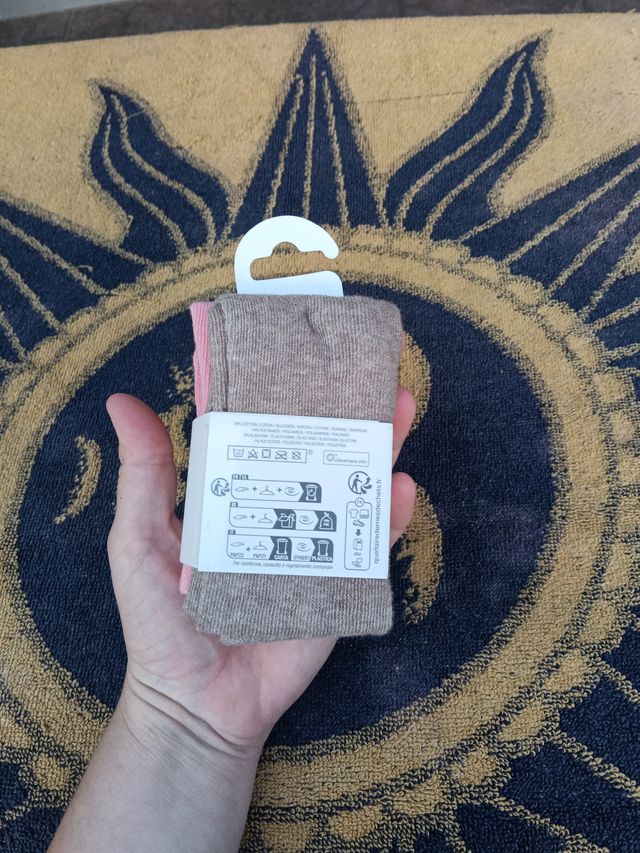 Pack 2 leotardos bebé niña 3-6 meses