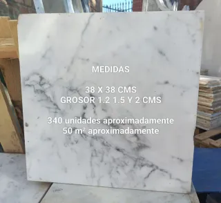 Mármol Italiano 38x38 cm lozas suelo