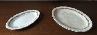 Piatto + vassoi in ceramica 