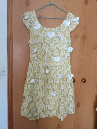 Vestido ASOS amarillo fiesta talla S