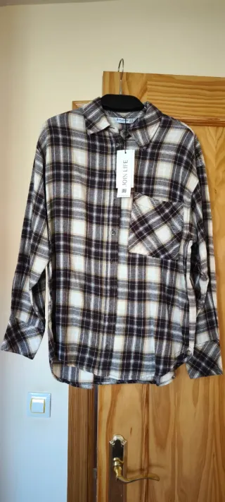 Camisa cuadros franela 