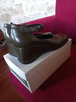 Zapatos Gilardini piel verde talla 39