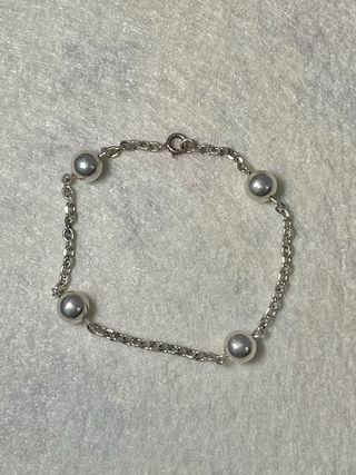 Pulsera Plata 925 con Bolitas