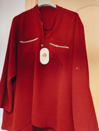 Camisa burdeos talla 42-52