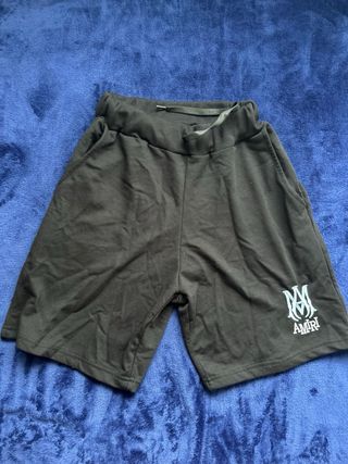 Conjunto Amiri Camiseta y Pantalón Corto Negro