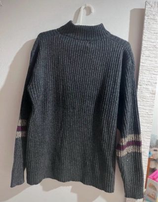 Jersey Polo Ralph Lauren Rayas Gris Morado