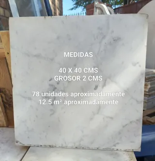 Mármol Italiano 40x40 cm lozas suelo