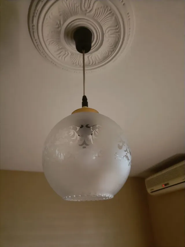 Lámpara de techo colgante de cristal