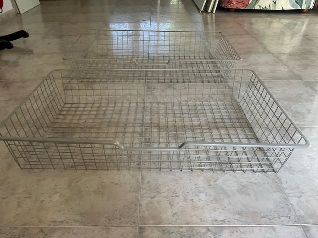 Pack 2 Cestas Metálicas Ikea