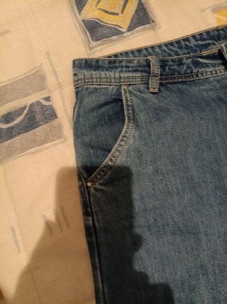 Pantalón vaquero ancho chica