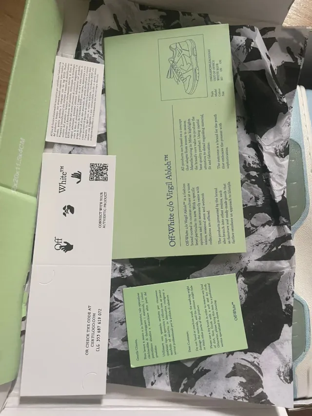 Zapatillas Off-White Azul Celeste Talla 43 Nuevas