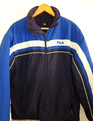 Chaqueta Fila Talla L Azul y Blanca