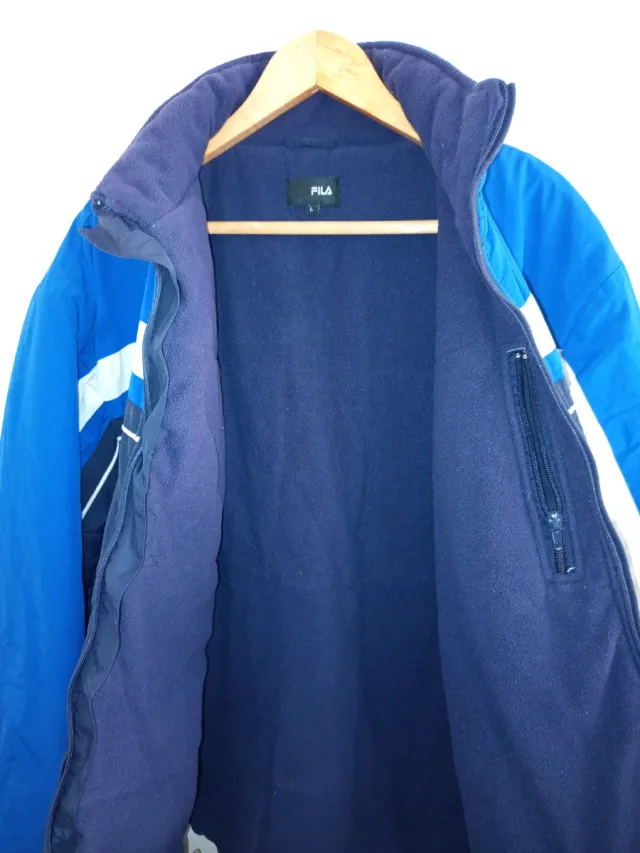 Chaqueta Fila Talla L Azul y Blanca URGEE