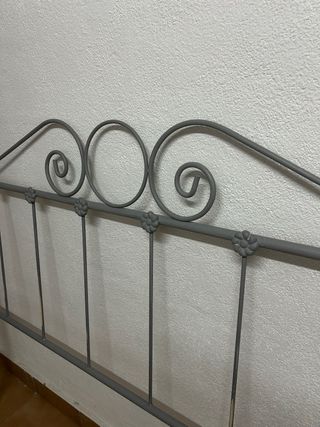 Cabecero cama matrimonial hierro forjado de color 