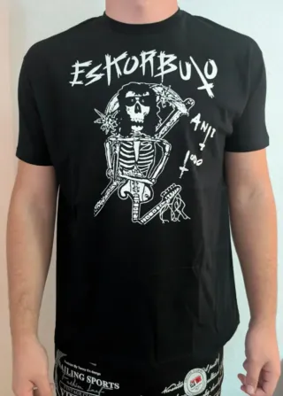 ABEL // CAMISETA NEGRA - ESKORBUTO - TALLA XL