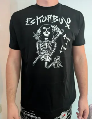 ABEL // CAMISETA NEGRA - ESKORBUTO - TALLA XL