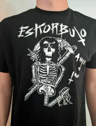 ABEL // CAMISETA NEGRA - ESKORBUTO - TALLA XL