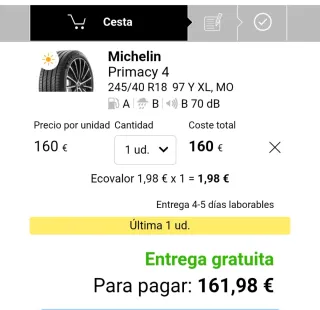 Michelin Primacy 4 245/40 R18 97Y XL MO