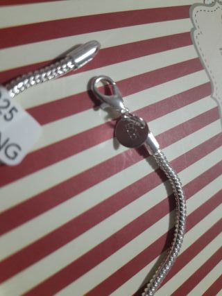 Set Bracciale + Charm Stitch  Argento s. 925