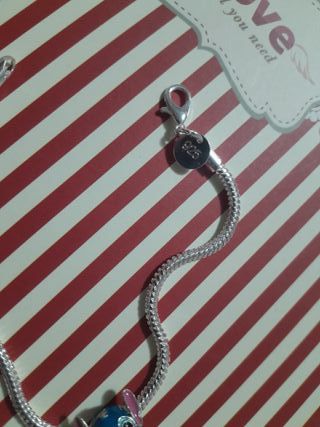 Set Bracciale + Charm Stitch  Argento s. 925
