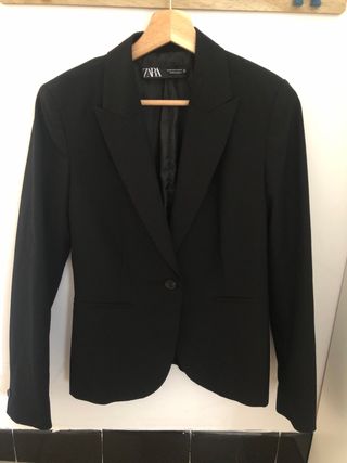 Americana Zara Mujer Negra