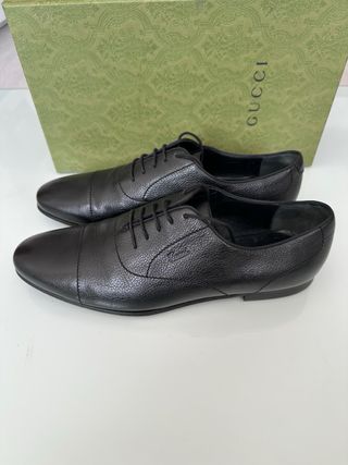 Zapatos Gucci Piel Negra Talla 43