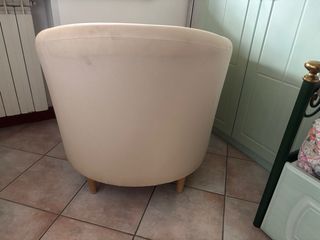 Poltrona Ikea in cotone panna