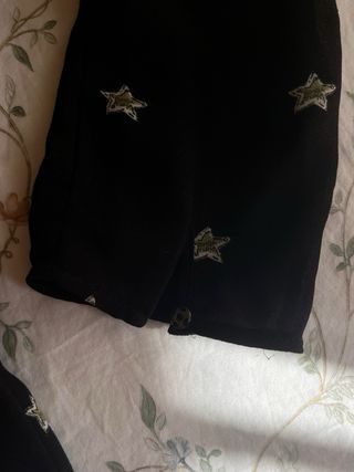 Blusa Bimba y Lola estrellas negra verde Talla L