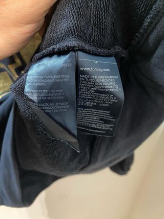 Felpa Tommy Hilfiger Logo H Dorato Blu Navy L