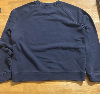 Felpa Tommy Hilfiger Logo H Dorato Blu Navy L