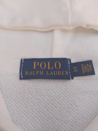 Polo Ralph Lauren Sudadera Blanca Cremallera