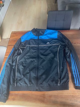 Chaqueta Adidas Negra y Azul