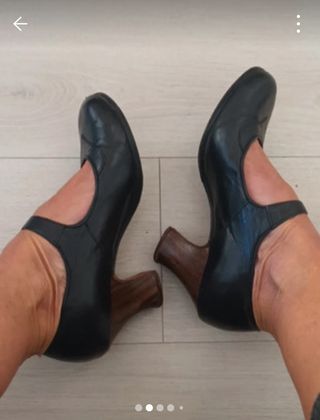 Zapatos Flamenca Profesional Senovilla Negros