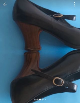 Zapatos Flamenca Profesional Senovilla Negros