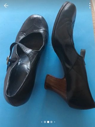 Zapatos Flamenca Profesional Senovilla Negros