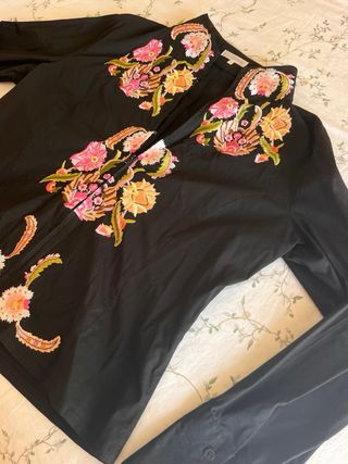 Camisa Naracamicie Bordada Talla M
