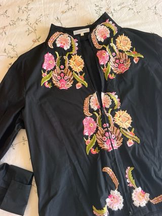 Camisa Naracamicie Bordada Talla M