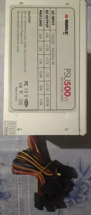 Fuente de Alimentación B-MOVE 500W ATX