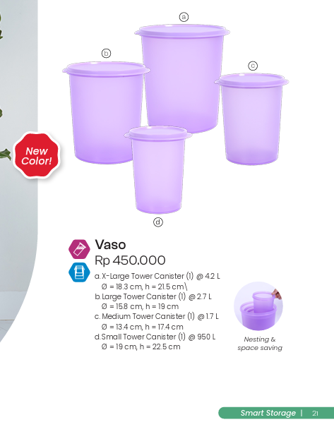 Vaso Plástico Torre 4.2L