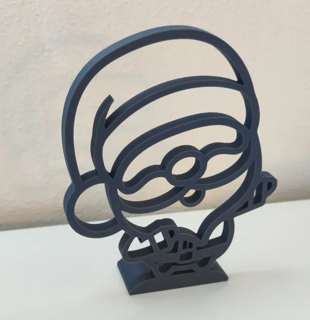 Decorazione Babbo Natale Stampa 3D