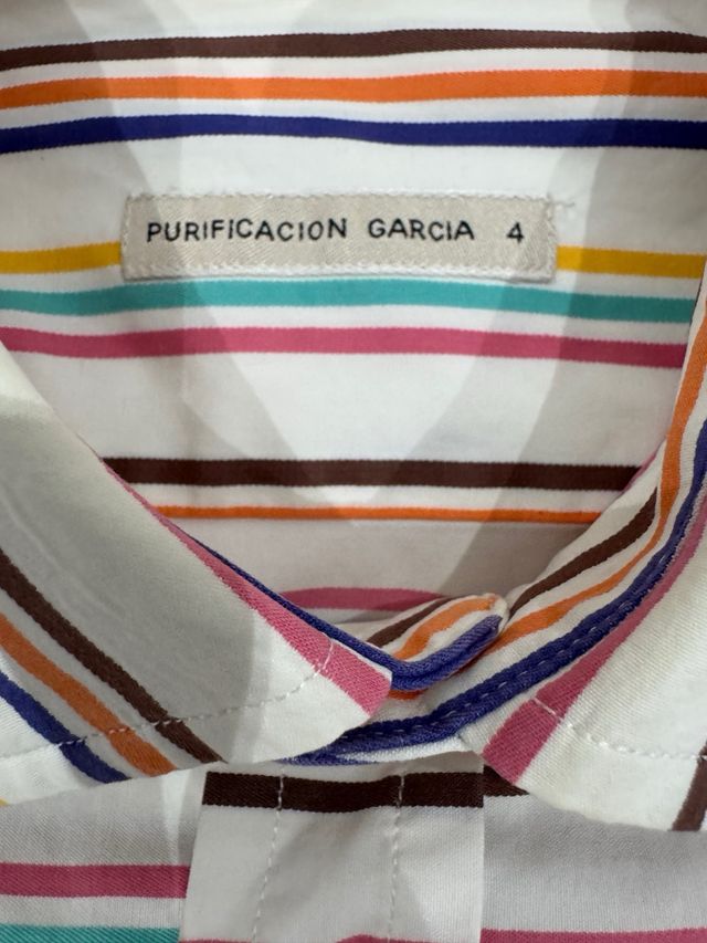Camisa rayas multicolor Purificación García